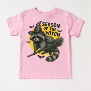Season Of The Witch Raccoon Halloween Shirt - Halloween Tee - MU93 — view 3