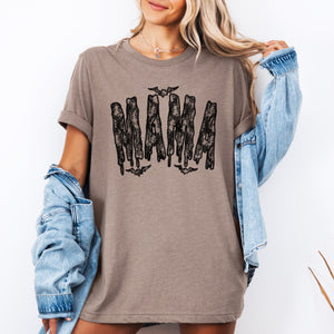 Mama Faux Lace Halloween Coquette Vintage Goth Glam Dark Romance Midnight Boudoir Couture Graphic Tee — view 3