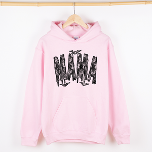 Shimmering Ghost Mama Faux Lace Halloween Coquette Vintage Iridescent Graphic Hoodie — view 1