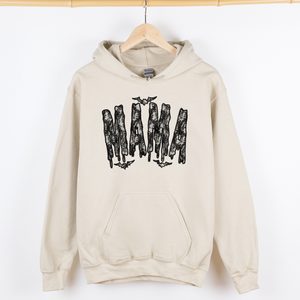 Shimmering Ghost Mama Faux Lace Halloween Coquette Vintage Iridescent Graphic Hoodie — view 2