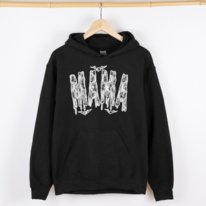 Shimmering Ghost Mama Faux Lace Halloween Coquette Vintage Iridescent Graphic Hoodie — view 3