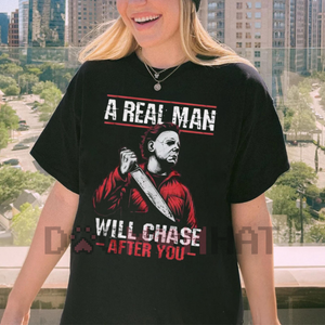 Men's Scary Halloween Shirt – Horror Movie Tee, Serial Killer T-shirt — view 1