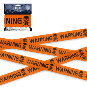 Halloween Warning Strip Tape - Plastic Isolation Decoration Tape for Horror Atmosphere — view 3