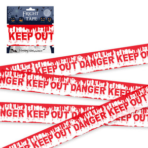 Halloween Warning Strip Tape - Plastic Isolation Decoration Tape for Horror Atmosphere — view 7