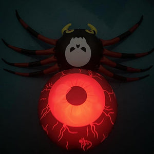 PVC inflatable spider LED luminous inflatable spider Halloween luminous inflatable decorative ornament — view 2