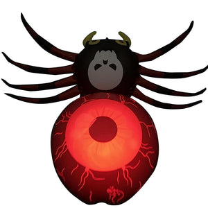 PVC inflatable spider LED luminous inflatable spider Halloween luminous inflatable decorative ornament — view 5