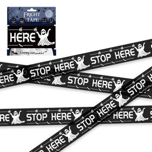Halloween Warning Strip Tape - Plastic Isolation Decoration Tape for Horror Atmosphere — view 2