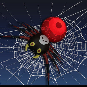 PVC inflatable spider LED luminous inflatable spider Halloween luminous inflatable decorative ornament — view 3