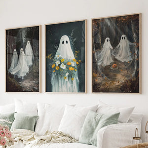 Halloween Ghosts in the Forest Wall Art Prints — view 6