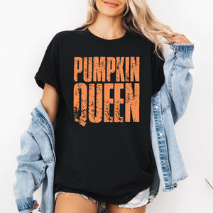 Pumpkin Queen Halloween Autumn Seasonal Celebration Limited Edition Premium Graphic Tee — view 1