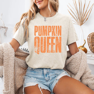 Pumpkin Queen Halloween Autumn Seasonal Celebration Limited Edition Premium Graphic Tee — view 3