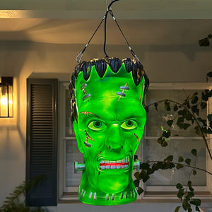 Giant Frankenstein Monster Pendant Lantern Prop 20-Inch-Tall Waterproof Outdoor Halloween Decoration — view 2