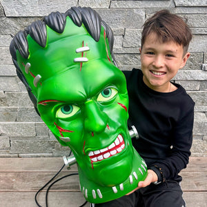 Giant Frankenstein Monster Pendant Lantern Prop 20-Inch-Tall Waterproof Outdoor Halloween Decoration — view 1