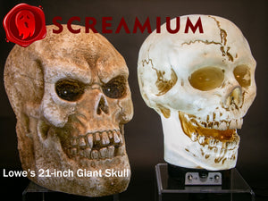 Giant Skull Animatronic Lamp Prop 20-Inch-Tall Heavy Duty Polyresin Halloween Decoration — view 19