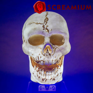 Giant Skull Animatronic Lamp Prop 20-Inch-Tall Heavy Duty Polyresin Halloween Decoration — view 5