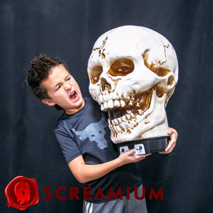 Giant Skull Animatronic Lamp Prop 20-Inch-Tall Heavy Duty Polyresin Halloween Decoration — view 15