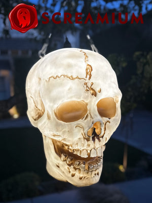 Giant Skull Pendant Lantern Prop 20-Inch-Tall Waterproof Outdoor Halloween Decoration — view 6