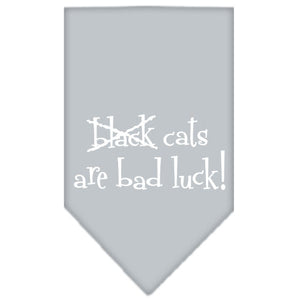Halloween Pet and Dog Bandana Screen Printed, "Black Cats are Bad Luck" — view 9