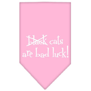 Halloween Pet and Dog Bandana Screen Printed, "Black Cats are Bad Luck" — view 8