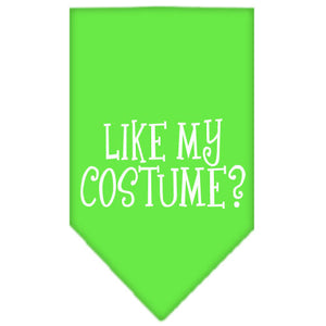 Halloween Pet and Dog Bandana Screen Printed, "Like My Costume?" — view 11