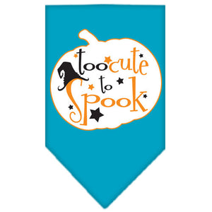 Halloween Pet and Dog Bandana Screen Printed, "Too Cute To Spook" — view 12