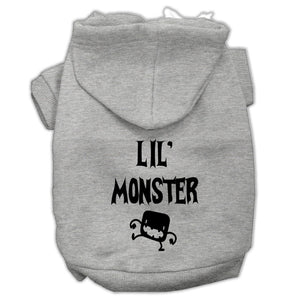 Halloween Pet Hoodie Screen Printed, "Lil Monster" — view 11