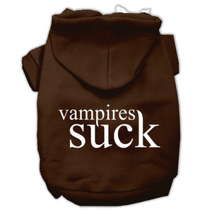 Halloween Pet Hoodie Screen Printed, "Vampires Suck" — view 10