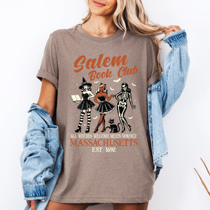 Salem Book Club Est 1692 Retro Vintage Halloween Reading Books Collector's Edition Graphic Tee — view 3