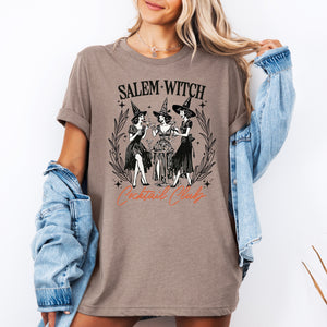 Salem Witch Cocktail Club Halloween Spooky Vintage Gothic Night Collectors Edition Limited Drop Graphic Tee — view 1