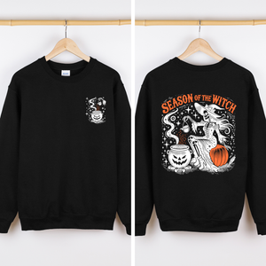 Season Of The Witch Night Of Horrors Vintage Halloween Limited Edition Sweatshirt — view 6