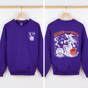 Season Of The Witch Night Of Horrors Vintage Halloween Limited Edition Sweatshirt — view 9