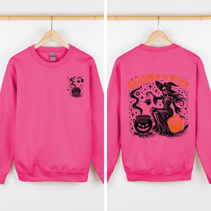 Season Of The Witch Night Of Horrors Vintage Halloween Limited Edition Sweatshirt — view 5