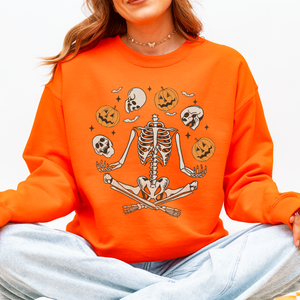 Skeleton, Juggling, Halloween, Jack-O-Lantern Sweatshirt — view 6