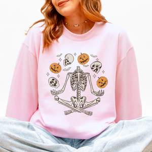 Skeleton, Juggling, Halloween, Jack-O-Lantern Sweatshirt — view 5