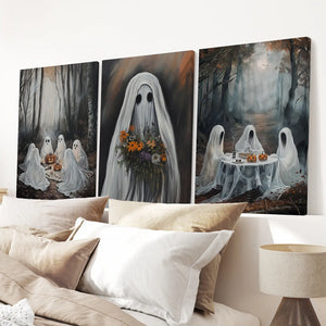 Moody Halloween Ghosts Trendy Wall Art Poster — view 7