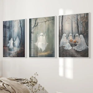 Dark Halloween Spooky Ghost Wall Art Prints Decor — view 7