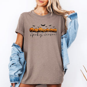Spooky Season Pumpkin Patch Halloween Night Festive Collection Premium Graphic Tee — view 3