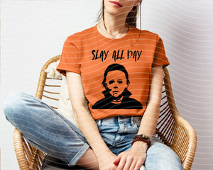 Slay All Day Halloween Graphic Tee — view 1