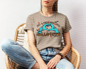 Just a Ghoul Who Loves Halloween Graphic Tee — view 1