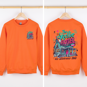 The Skellie Motel Halloween Front And Back Spooky Witches Limited Edition Sweatshirt — view 7