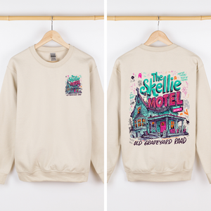 The Skellie Motel Halloween Front And Back Spooky Witches Limited Edition Sweatshirt — view 3