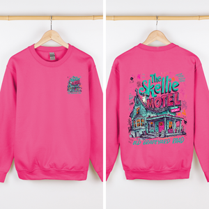 The Skellie Motel Halloween Front And Back Spooky Witches Limited Edition Sweatshirt — view 6