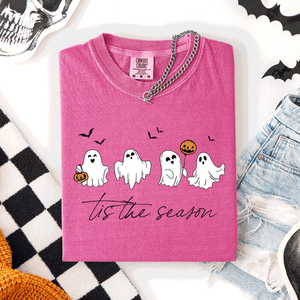 Tis The Season, Cute Ghosts Halloween Comfort Colors Tee — view 2