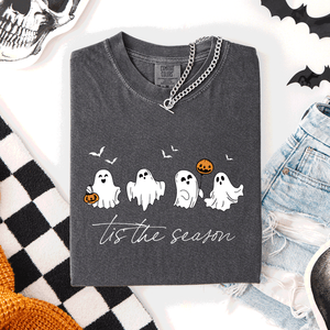 Tis The Season, Cute Ghosts Halloween Comfort Colors Tee — view 4