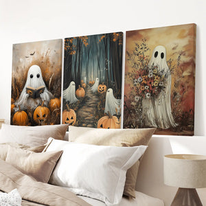 Ghosts Halloween Trendy Wall Art Poster Set Decor — view 7
