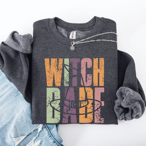 Witch Babe Halloween Mood Vibes Cozy Nightfall Mystic Spirit Edition Extra Sweatshirt — view 5