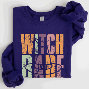 Witch Babe Halloween Mood Vibes Cozy Nightfall Mystic Spirit Edition Extra Sweatshirt — view 1