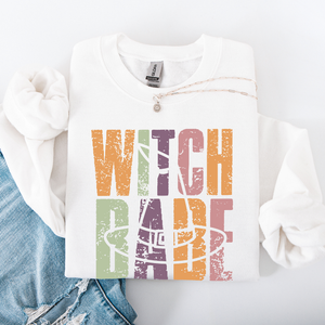 Witch Babe Halloween Mood Vibes Cozy Nightfall Mystic Spirit Edition Extra Sweatshirt — view 8