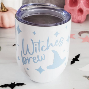 Witches Brew Pastel Halloween Wine Tumbler — view 2