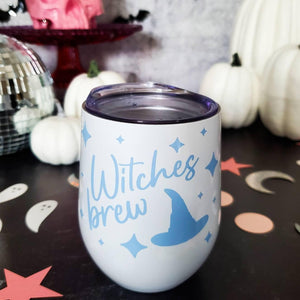 Witches Brew Pastel Halloween Wine Tumbler — view 5